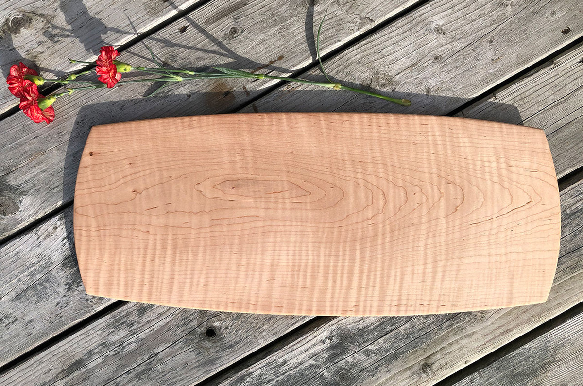 Curly Maple Wood Charcuterie Board
