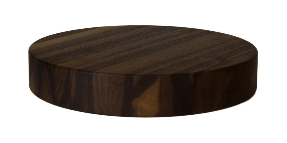 The Block 2&quot; Thick Round Butcher Block in Walnut